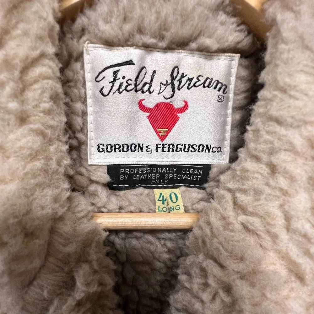 Field & Stream Gordon Ferguson Leather  Coat Jacket Mens Size 40 VTG - Picture 10 of 16